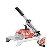 Edelstahl-Fleischschneidemaschine - Manueller Gefrierfleischschneider für Rind-, Lammrollen, Heimküche & Koreanisches BBQ