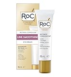 RoC - Retinol Correxion Line Smoothing Eye Cream - Reduziert sichtbar Schwellungen und dunkle Augenringe - Anti-Falten und Alterung - 15 ml