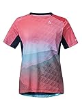 Schöffel Damen Shirt Valbella L, atmungsaktives Radtrikot, schnell trocknendes Funktionsshirt mit 4-Wege-Stretch, clasping Rose, 40
