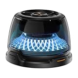 Kabelloser Lautsprecher, kompakter, kabelloser Lautsprecher, beleuchtet, kompaktes Design, Stereo-Sound, magnetische Funktion, leicht, tragbare Größe, Desktop-Audio für Computer, 6,1 x 6,1 x 6 cm