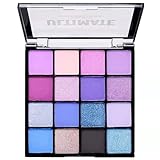 Lidschatten Palette, 16 Farben Hochpigmentierte Eyeshadow Palette, Glitter Matte Lang Anhaltende Lidschatten Mischbar Augen Schminke Paletten Für Frauen Mädchen (01 Blaue Sirene)