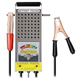 Weishuo Autobatterie Tester 6V-12V Batterietester KFZ mit Voltmeter Anzeige Batterielastprüfgerät Universal Entladungstester für Auto, LKW, Motorrad, Boots und Wohnmobil
