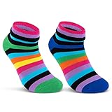 2 | 4 | 6 Paar Damen THERMO Socken Innenfrottee warme Wintersocken Umschlagsocken Bunte Ringel 12790 WP (2 Paar 35-38)