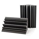 ACOUSPANEL Bassfalle 2 Stück Akustikschaum, Bass Trap 40x28x20cm, Effektive Schalldämmung für niedrige Frequenzen, Anthrazitgrau Unkomprimiert