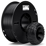 ELEGOO TPU 95A 3D Drucker Filament 1,75 mm Schwarz 1 KG, Flexibles Weiches Filament 3D Druckmaterialien, 1 kg Kunststoffspule (2,2 lbs) für die Meisten -3D-Drucker