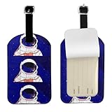 Gepäckanhänger mit Aufschrift 'Cool Man in Galaxy', mit vollständiger Rückseite, Privatsphäre, Ausweis, Kofferetiketten, Identifikationen, PU-Leder, Gepäckanhänger