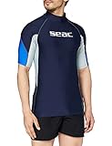 Seac RAA Short Evo Man Rash Guard UV-Schutz-Shirt zum Schnorcheln und Schwimmen Kurzarm für Herren
