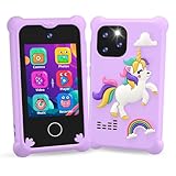 Kinder Handy, Einhorn Geschenk für Mädchen 3-10 Jahre, Kinderkamera im Smartphone-Format mit Touchscreen, Selfie,1080P Kinder Smart Phone Kinderhandy für Geburtstagsgeschenk Weihnachten Spielzeug