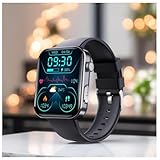 Wizvox Gesundheitsuhr, Blutdruckuhr 52 Sportmodi, 𝐁l𝐮𝐭𝐳𝐮𝐜𝐤𝐞𝐫 Smartwatch Alltagsleben F06,A