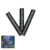 LAIYOHO 3er Set Selbstklebende Aquarium Thermometer Aufkleber (13cm) - Wassertemperatur Streifen für Fischglas & Heimaquarien, Wasserdicht + Präzise - Wiederverwendbare Temperaturanzeige