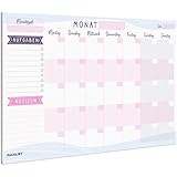 PACKLIST Monatsplaner Block A4 ohne Festes Datum. Terminplaner, Familienplaner mit Monatsziel, To-Do-Liste, Notizen, großem Notizfeld - Exklusive Kalender mit ECO-Verpackung