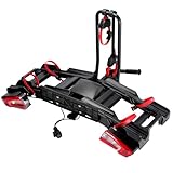 Fahrradträger für Anhängerkupplung E-Bike Geeignet 2 Fahrräder klappbar Montainbike Heckfahrradträger Radträger Kupplung Fahrradträger für 2 Fahrräder E-Bike 60kg Schwarz