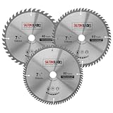 TCT184MXB20B Saxton TCT Kreissägeblätter, 184 mm x 40, 60 & 80T x 20 mm Bohrung (16 mm Ring)