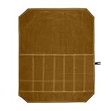 Kratzfeste Aufbewahrungstasche aus Nasswachs-Canvas mit 7 Schlitzen, Designgurt, präzisem Feinfaden (Kh)