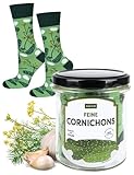 soxo Glas Socken Damen Geschenke Für Männer Herren Socks Geschenk Für Frauen 40-45 Cornichons