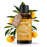 essencion BIO Orangenöl 30ml | Ätherisches Öl aus frischen Orangen | Kaltgepresst & 100% Natürlich | Geeignet für Kochen & Backen - Duftöl - Kosmetik