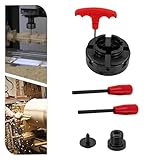 Selbstzentrierend 4-Backen-Drehfutter M33+M18 Drechselfutter Drechselbank Spannfutter Drehbankfutter Backenfutter mit auswechselbaren Backen und Schraubeinsatz