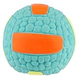 POPETPOP Pet-Ball knete knetspielzeug Gummiball Molarspielzeug Zahnfleischmassagespielzeug chew Toy Ballspielzeug für Hunde Rugbyball- Haustier Emulsion Blue