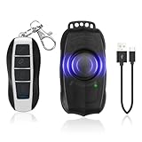 Fahrradalarm mit Fernbedienung – USB wiederaufladbar, Wasserdicht, 120dB Super Lauter Anti-Diebstahl Alarm mit Vibrationssensor für Fahrrad, E-Bike, Motorrad und E-Roller