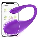Jinqian Dildo Vibrator mit APP Fernbedienung Sex Spielzeug für die Frau,vibro ei Minivibrator G Punkt Vibration für Frauen mit 9 Vibrationsmodi Tragbarer Sex Toys für Squirten