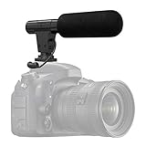 Onewer Yangers Kameramikrofon, Kondensator-Videoaufnahme Interview Professionelles Externes Hypercardioid-Mikrofon Ander Kamera für Canon Nikon DSLR-Kamera DV-Camcorder