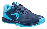 HEAD Herren Grid Indoor Shoe, Dark Blue Squash-Schuh, Dunkelblau Aqua, 41 EU