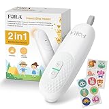 FORA 2‑in‑1 Insektenstichheiler für Kinder ab 3 J. inkl. 24 Mückenpflaster – Chemiefreier Stichheiler zur schnellen Linderung von Juckreiz & Schwellung bei Mückenstichen, ideal für unterwegs
