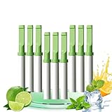 9er Set RauchentwöHnung Hilfsmittel, Atemsticks mit 3 Geschmacksfiltern, Orange, Minze, Zitrone, Rauchfrei Hilfsmittel, Allgemein Filtersticks zur Simuliert Rauchgefühl Stressreduzierung Atemtraining