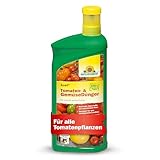 Neudorff Azet Tomaten- und GemüseDünger - 100% natürlicher Bio Dünger für aromatische Tomaten und Gemüse in Balkonkasten, Kübel und Beet, 1 Liter