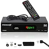 Premium X FTA 540T FullHD Digitaler DVB-T2 terrestrischer TV Receiver H.265 HEVC USB 2.0 Mediaplayer SCART HDMI Auto Installation