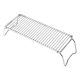 WOONEKY Klappgrill Rack für Outdoor Bbq Tragbarer Grillrahmen für Camping und Gartenpartys Rostfrei und Leicht zu Reinigen für Grillaktivitäten
