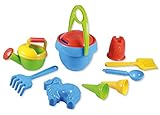 Lena 5420 Happy Sand Spielset Jungs I, Sandspielzeug mit 10 Teilen für Kinder ab 2 Jahren, Strandspielzeug mit Eimer, Sieb, Schaufel, Rechen, Gießer, Eislöffel, 2 Eistüten und 2 Formen, Mehrfarbig