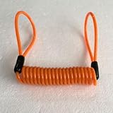 Opatiny Federkabelschloss für Fahrrad, Motorrad, Helm – 120 cm PVC-beschichtetes Stahldrahtseil mit Metall-Schnittstelle, leicht und tragbar (Farbe variiert)