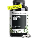 L-Arginin – 365 Kapseln – Hochdosiert: 4.500mg veganes L-Arginin HCL pro Tagesdosis (3.750mg reines L-Arginin) – hochdosiert – in Deutschland hergestellt & laborgeprüft