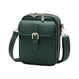 Ledertasche mit großer Kapazität Leder - Verstellbarer Gurt Messengerbeutel, idealer -Tasche | Unisex Small Casual Tasche mit Telefonbeutel für Männer und Frauen tägliche Aktivitäten, Reisen