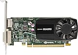 PNY Nvidia Quadro K620 Grafikkarte (2 GB, DDR3, Single-Slot, 384 CUDA Cores, 128 bit, 29 GB/s, DisplayPort 1.2, DVI-I DL, 45 W Stromverbrauch, PCI Express 2.0 x16 - A7899926)