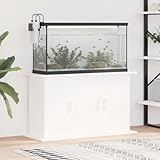 Rantry Aquariumständer Aquarium Unterschrank Aquarien Schrank, Aquarium Tisch mit Stabiler Oberplatte, Aquariumschrank für Sicheren Stand Weiß 101x41x58 cm Holzwerkstoff