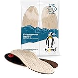 biped Premium Winter Fußbett - warme Schuheinlagen aus echter Wolle und Naturkork - Einlegesohlen Winter z1715(40)