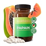 Papain Kapseln - Hochdosiertes Enzym aus Papaya - 800 mg pro Tagesdosis - Natürlich aus Kernen & Schalen gewonnen - Premium-Qualität durch mehrstufige Reinigung - Ohne Zusatzstoffe - 100% vegan - 90