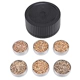 Bar Accessoires Kit Wiederaufladbarer Cocktailraucher mit 6 Kisten Holzspäne Getränke Raucher Infuser Kit Old Fashioned Cocktail Drink Infuser für Home Bar Party Elektrischer Whisky Raucher