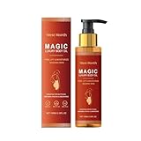 Glow Remedy Öl-Magic Luxe Body Oil Glow Firming Straffendes Körperöl mit Jojobaöl und Hyaluronsäure Reines und natürliches Körperöl für glatte Haut (1PCS)