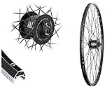 Bärwinkels Vorderrad 28' Nabendynamo Hohlkammerfelge Felgenbremse Schnellspanner schwarz 19-622 Rad 28 Zoll