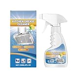 Starker Fettentferner | Herd Allzweckreiniger | 120ml Effektiver Allzweck Entfetter Spray Für Mikrowelle Dunstabzugshaube Abzugshaube Fettige Schränke