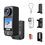 SJCAM C300 Pocket Action Kamera 4K30fps, 1.33'' Touchscreen Sportkamera, 2.4G/5G Dual WiFi 20MP Helmkamera, 6-axis EIS Unterwasserkamera 30m/98ft Wasserdicht