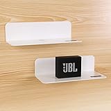 OAPRIRE Wandregal Weiß 2er-Set - Einfaches Erweitern der Wandfläche - Längen 22.9cm Acryl Regal ohne Bohren für Schlafzimmer, Bad, Küche, Wohnzimmer, Büro, Spielzimmer, mit Kabelclips
