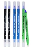 Online Vorteils-Pack Tintenkiller 6x Tintenlöscher zum Löschen und Überschreiben | in verschiedenen Farben, je 2x blau, grün, schwarz | Entfernung und Korrektur Tinte | Schreibfarbe blau