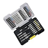 Schraubendreher-Bit-Set, 43-teilig, langlebige Stahlkonstruktion mit ergonomischer Halterung, ausziehbare Stange für enge Räume, legierter Stahl, Schraubendreher-Bit-Set