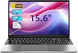 jumper Laptop 15,6 Zoll, 16 GB RAM 512 GB SSD, Quad-Core N5095 Prozessor (bis zu 2,9 GHz) Notebook, IPS FHD-Display, Akku 38 Wh, Dual-Lautsprecher, UHD Grafik 450 MHz, Typ-C