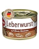 DREISTERN Leberwurst 160g I Mit Schweinefleisch & Gewürzen I Herzhafte Spezialität in recyclebarer Konservendose I Lange Haltbarkeit dank natürlicher Konservierung I Hausmacher Qualität