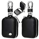 Ephoou Kopfhörer-Hülle für AirPods 4/3/2/1/AirPods Pro mit Karabiner, PU-Leder-Tasche mit Reißverschluss, Reise-Aufbewahrungstasche für kabellose Ohrhörer, kabelgebundene Kopfhörer und Ladekabel